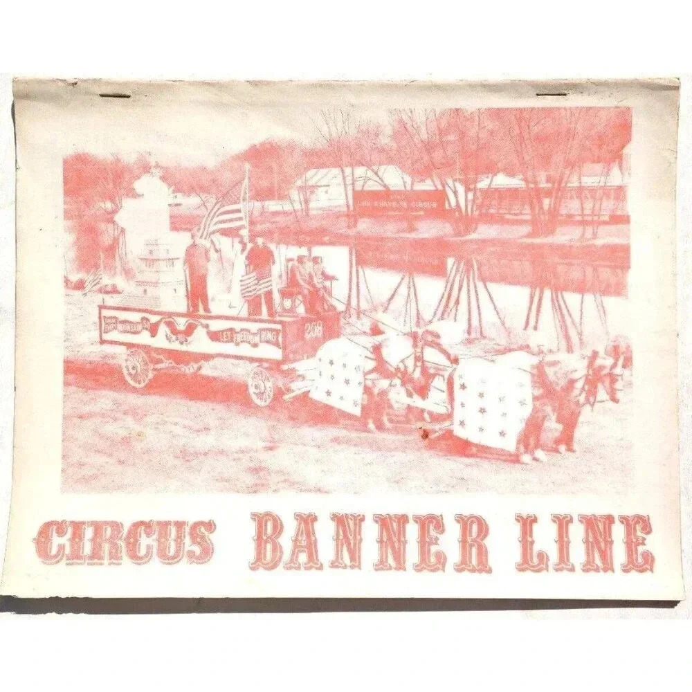Vintage Paper Banner Line Circus Publication / Directory June 1, 1966